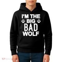 Big Bad Werewolf Wolf Lover Dog Kids Hoodie thumb 4