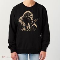 Bigfoot Blowing Wishes Funny Sasquatch Dandelion Women's Sweatshirt thumb 0