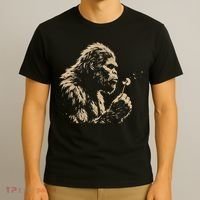 Bigfoot Blowing Wishes Funny Sasquatch Dandelion T-Shirt thumb 3