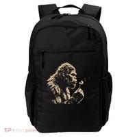 Bigfoot Blowing Wishes Funny Sasquatch Dandelion Backpack thumb 0