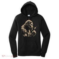 Bigfoot Blowing Wishes Funny Sasquatch Dandelion Women's Hoodie thumb 0