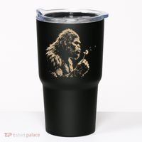 Bigfoot Blowing Wishes Funny Sasquatch Dandelion Tumbler thumb 0