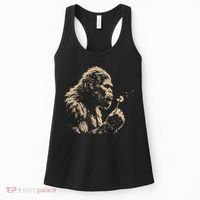 Bigfoot Blowing Wishes Funny Sasquatch Dandelion Women's Tank Top thumb 0