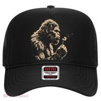 Bigfoot Blowing Wishes Funny Sasquatch Dandelion Hat thumb 0