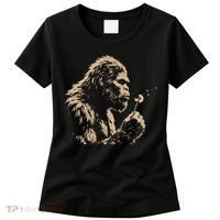Bigfoot Blowing Wishes Funny Sasquatch Dandelion Women's T-Shirt thumb 0