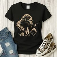 Bigfoot Blowing Wishes Funny Sasquatch Dandelion Women's T-Shirt thumb 3