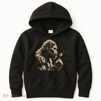 Bigfoot Blowing Wishes Funny Sasquatch Dandelion Kids Hoodie thumb 0