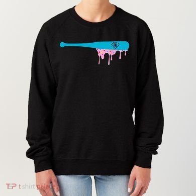 Baseball Bat With Sprinkles Drip Women's Sweatshirt