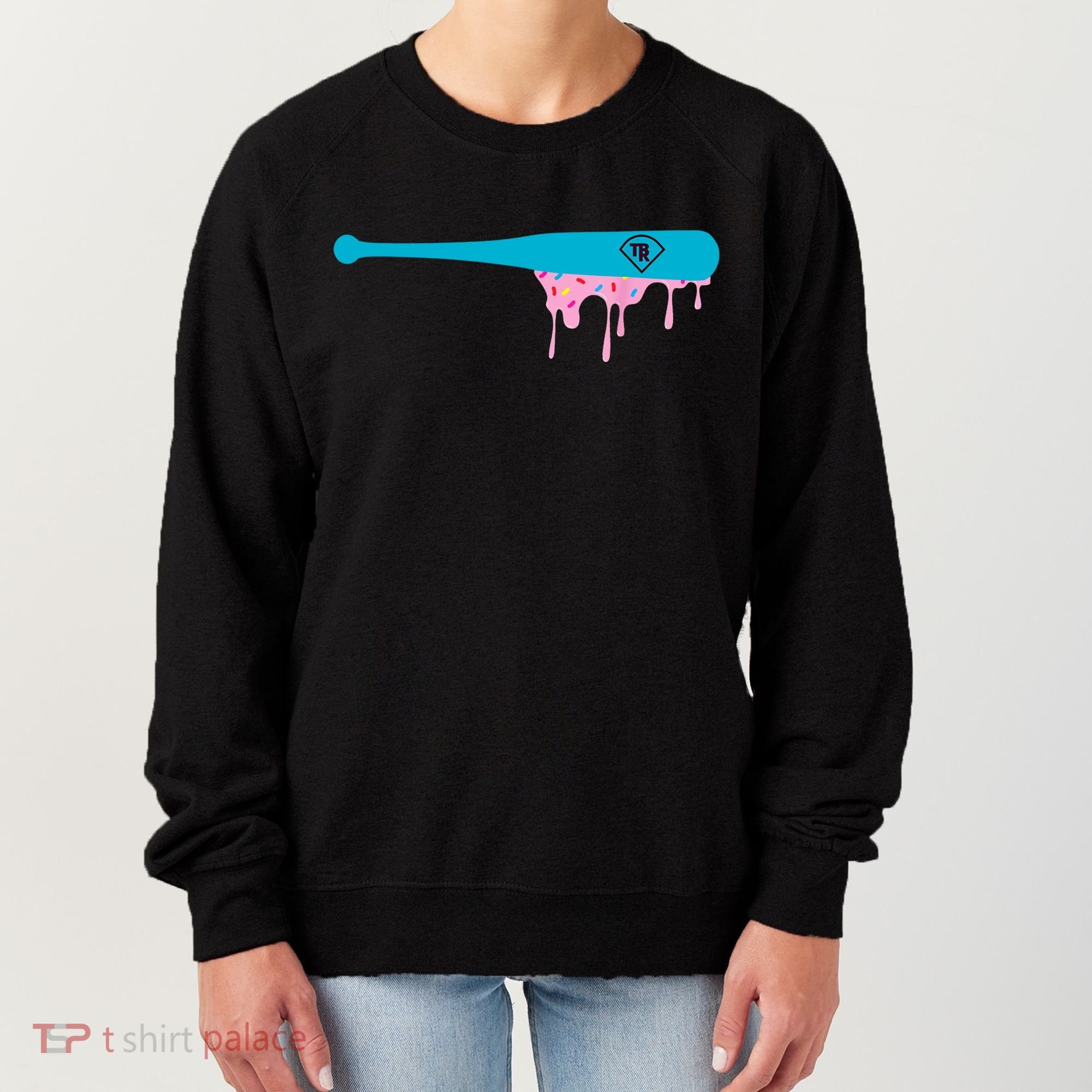Baseball Bat With Sprinkles Drip Women's Sweatshirt
