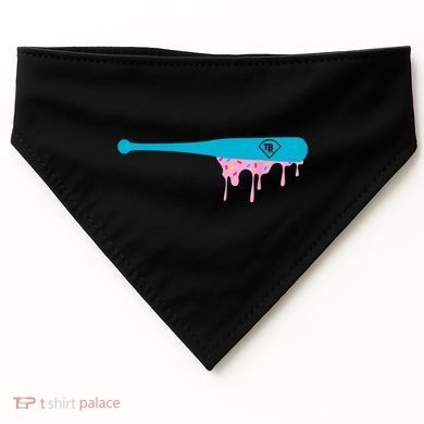 Baseball Bat With Sprinkles Drip USA-Made Doggie Bandana