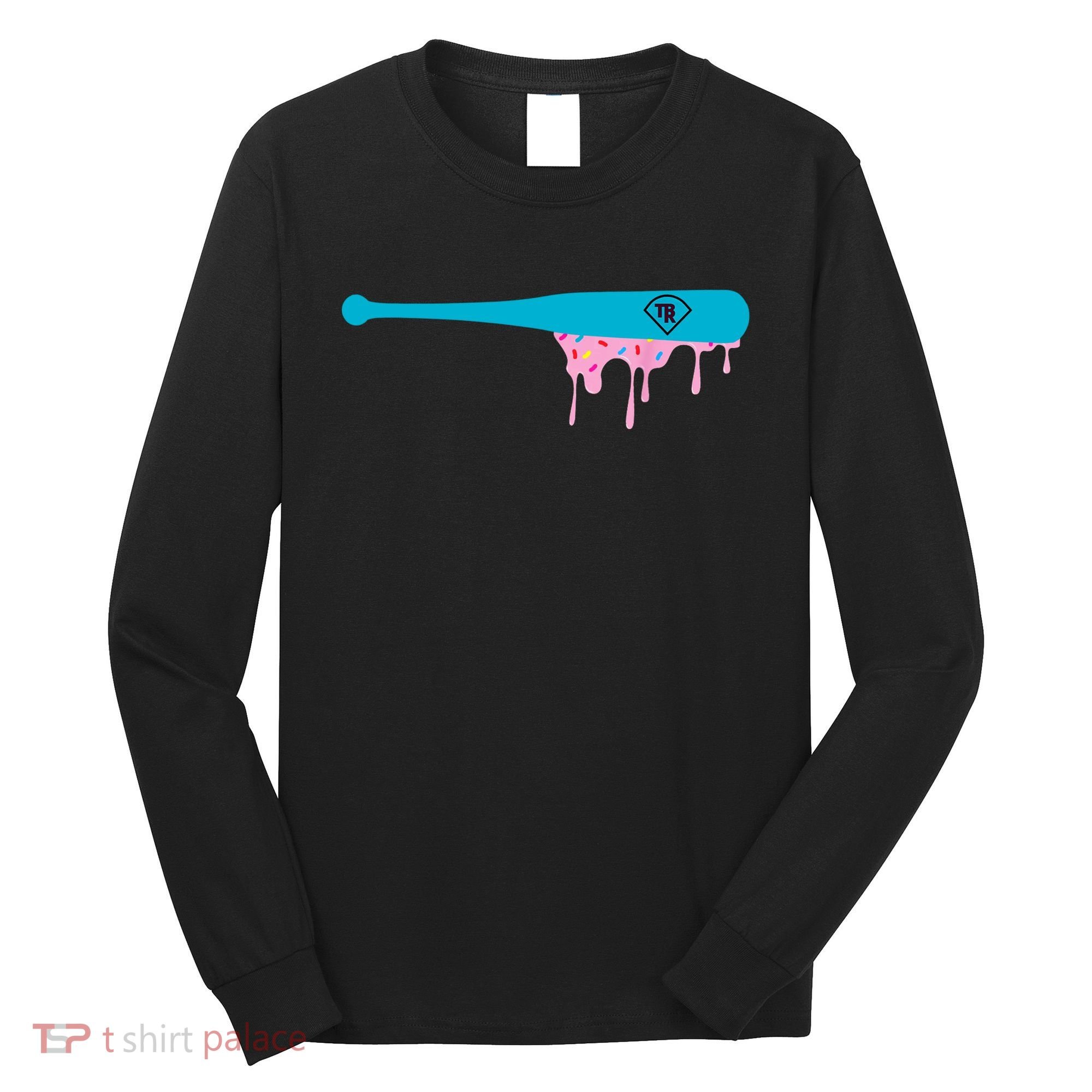 Baseball Bat With Sprinkles Drip Long Sleeve Shirt