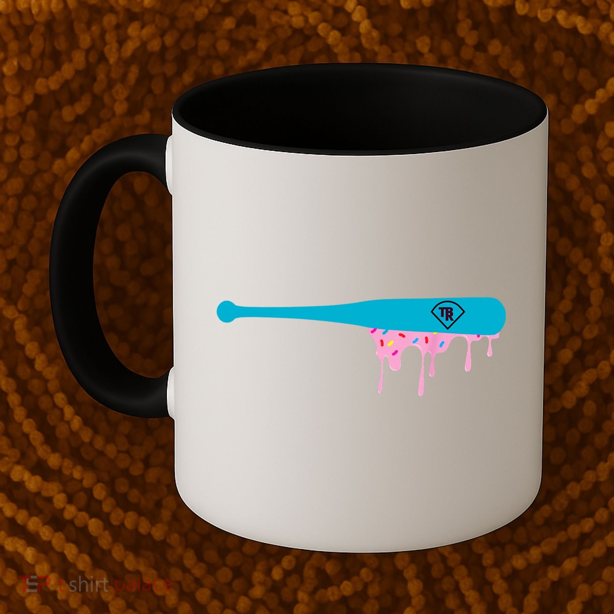 Baseball Bat With Sprinkles Drip Coffee Mug
