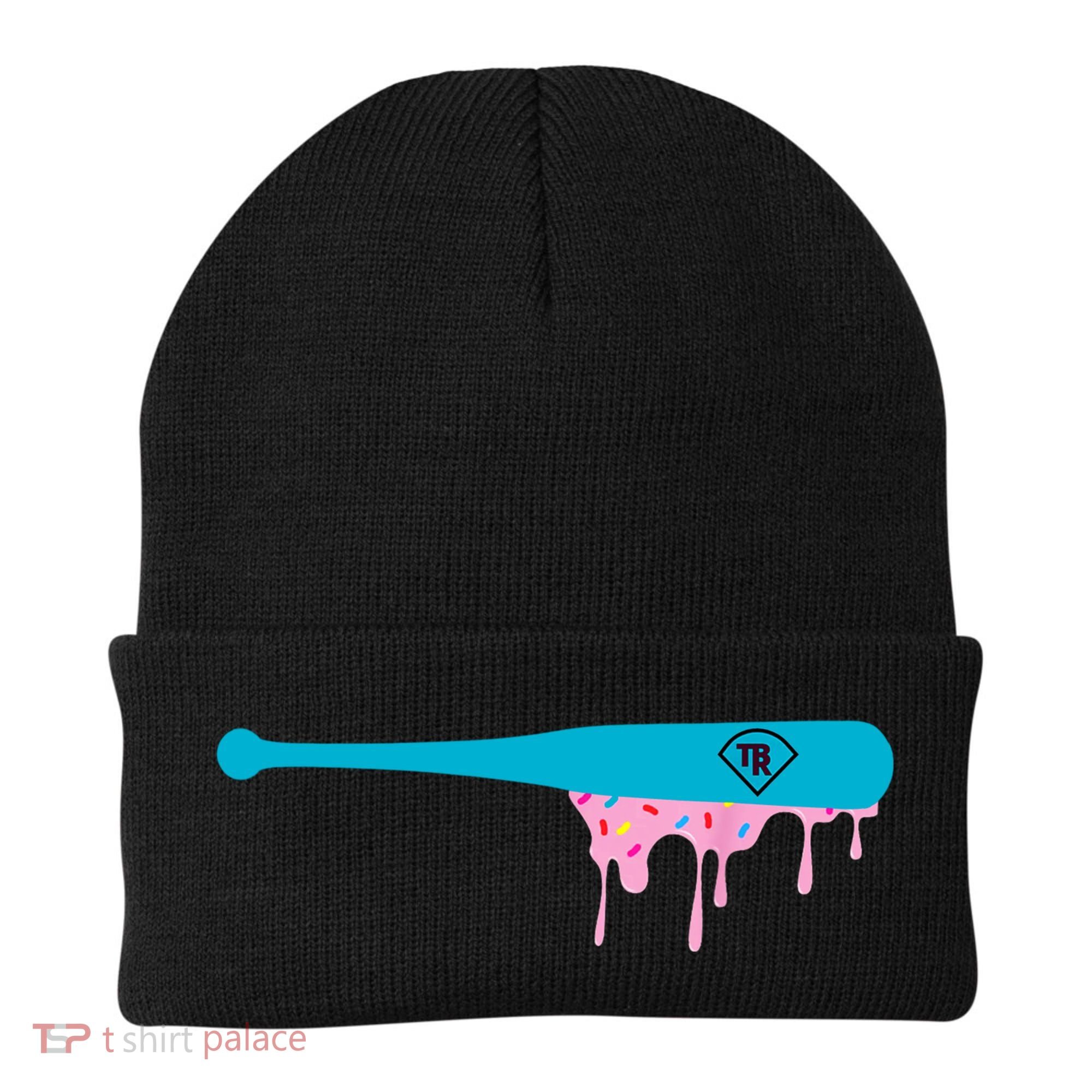 Baseball Bat With Sprinkles Drip Beanie
