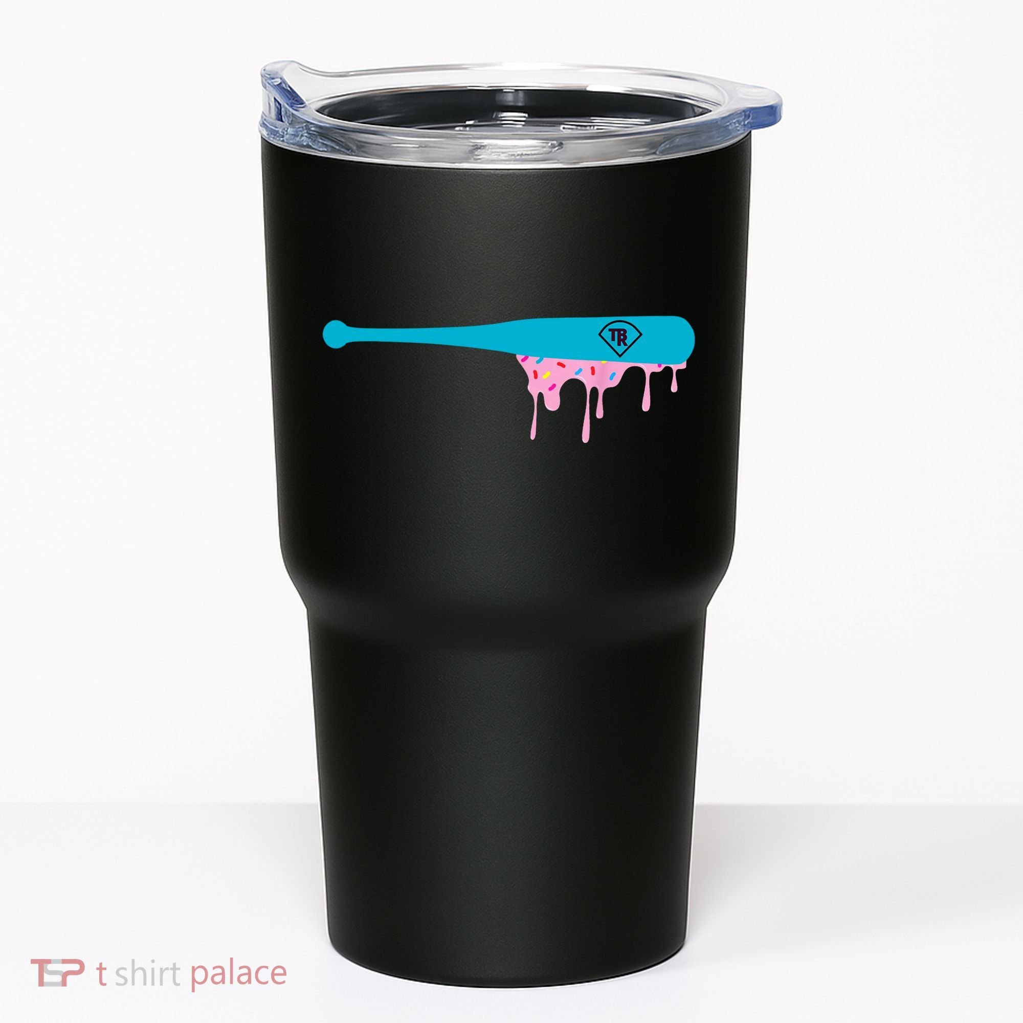 Baseball Bat With Sprinkles Drip Tumbler