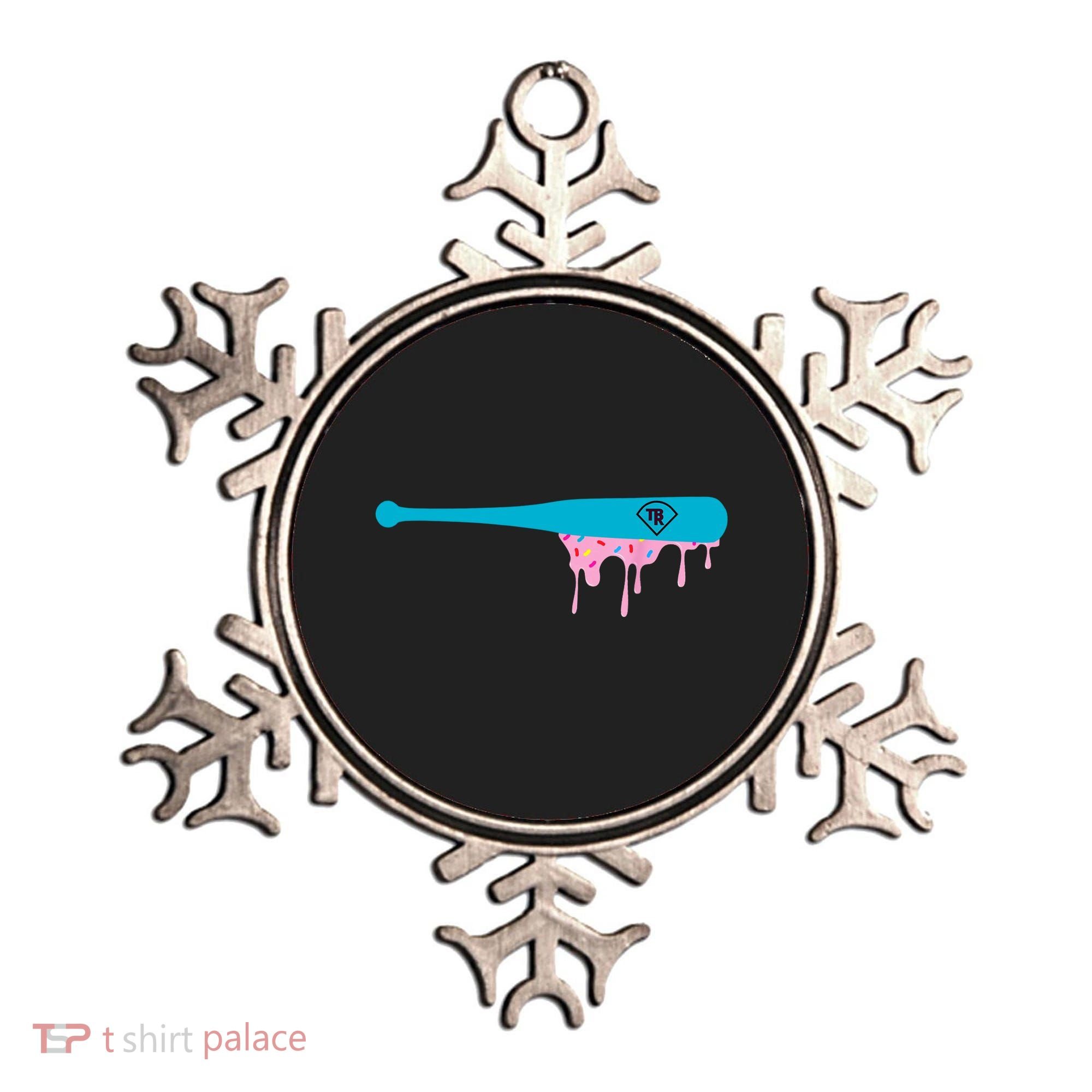 Baseball Bat With Sprinkles Drip Ornament