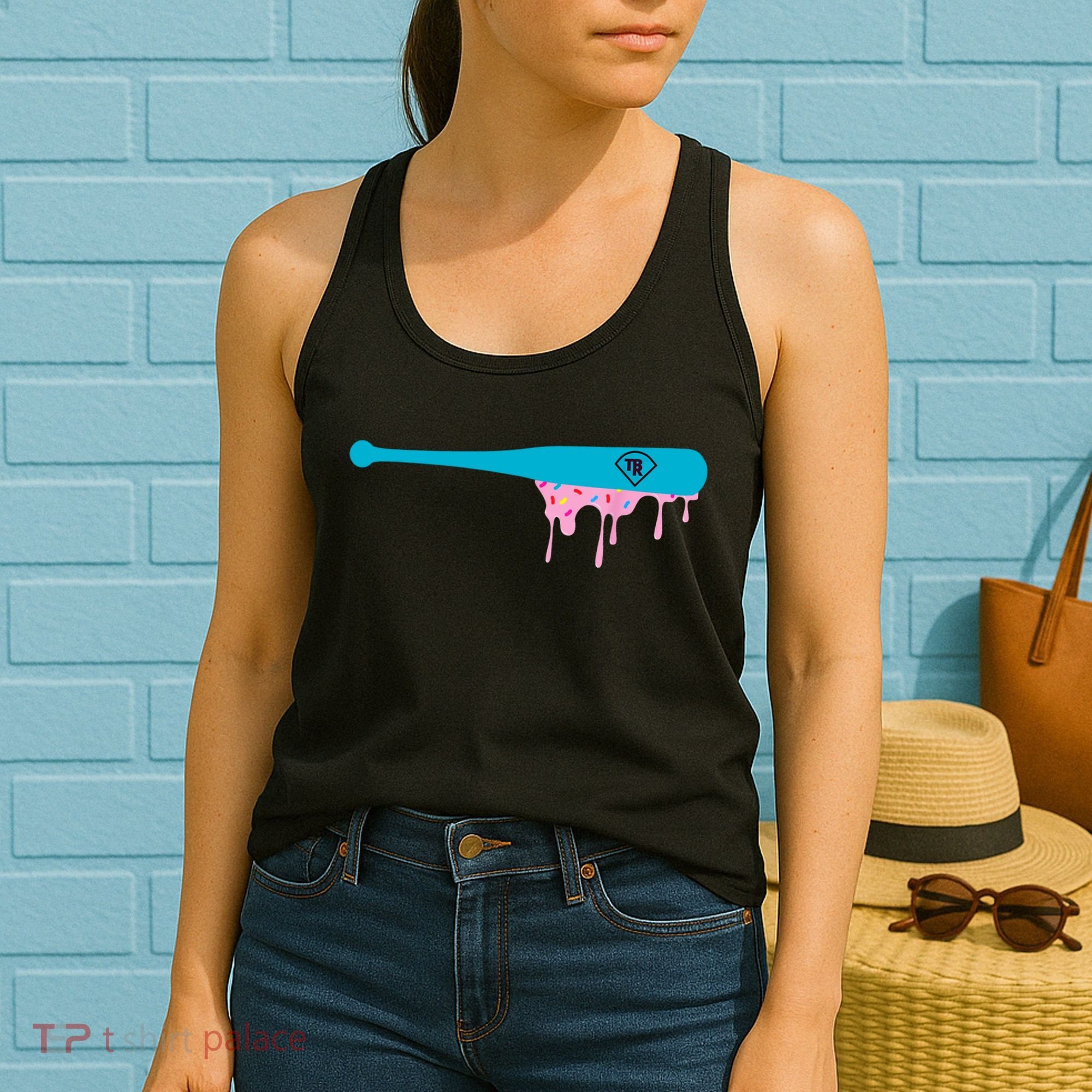 Baseball Bat With Sprinkles Drip Women's Tank Top