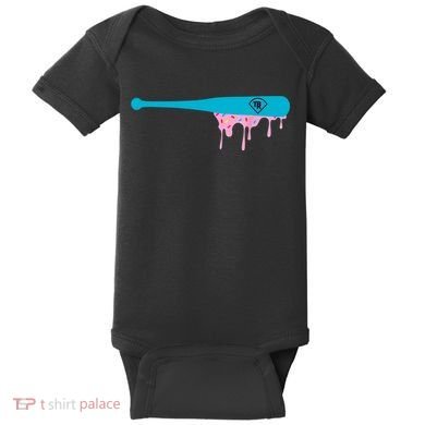 Baseball Bat With Sprinkles Drip Baby Bodysuit