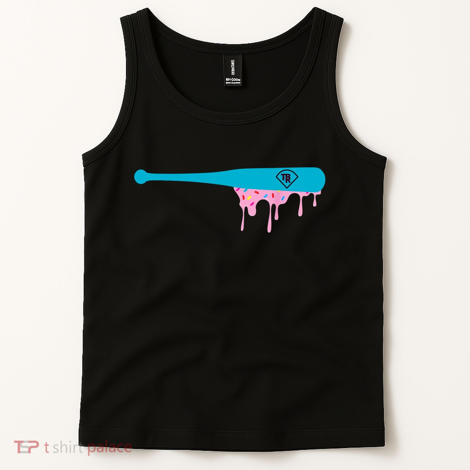 Baseball Bat With Sprinkles Drip Tank Top