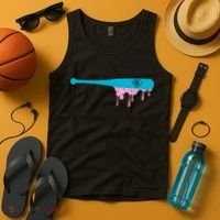 Baseball Bat With Sprinkles Drip Tank Top thumb 4