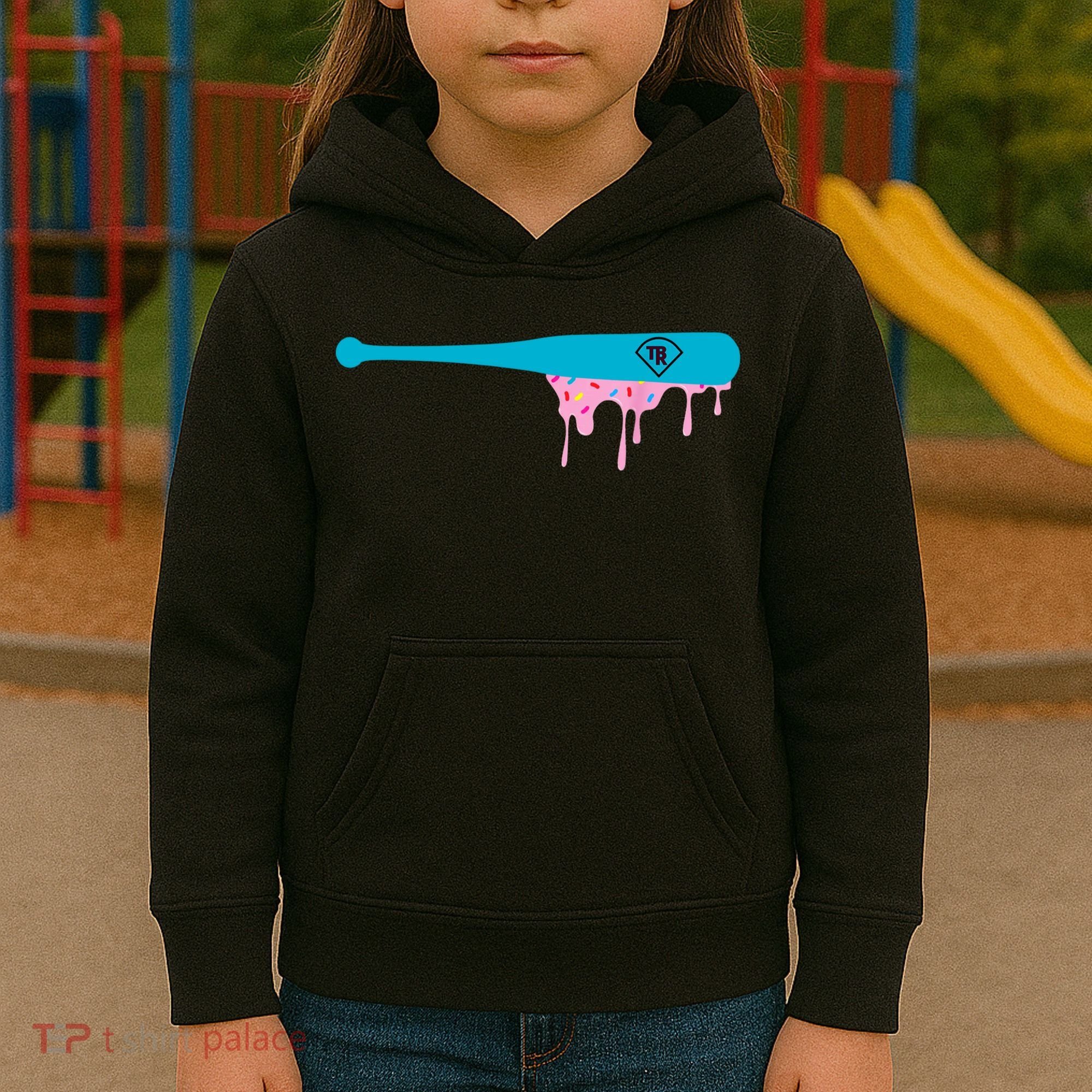 Baseball Bat With Sprinkles Drip Kids Hoodie