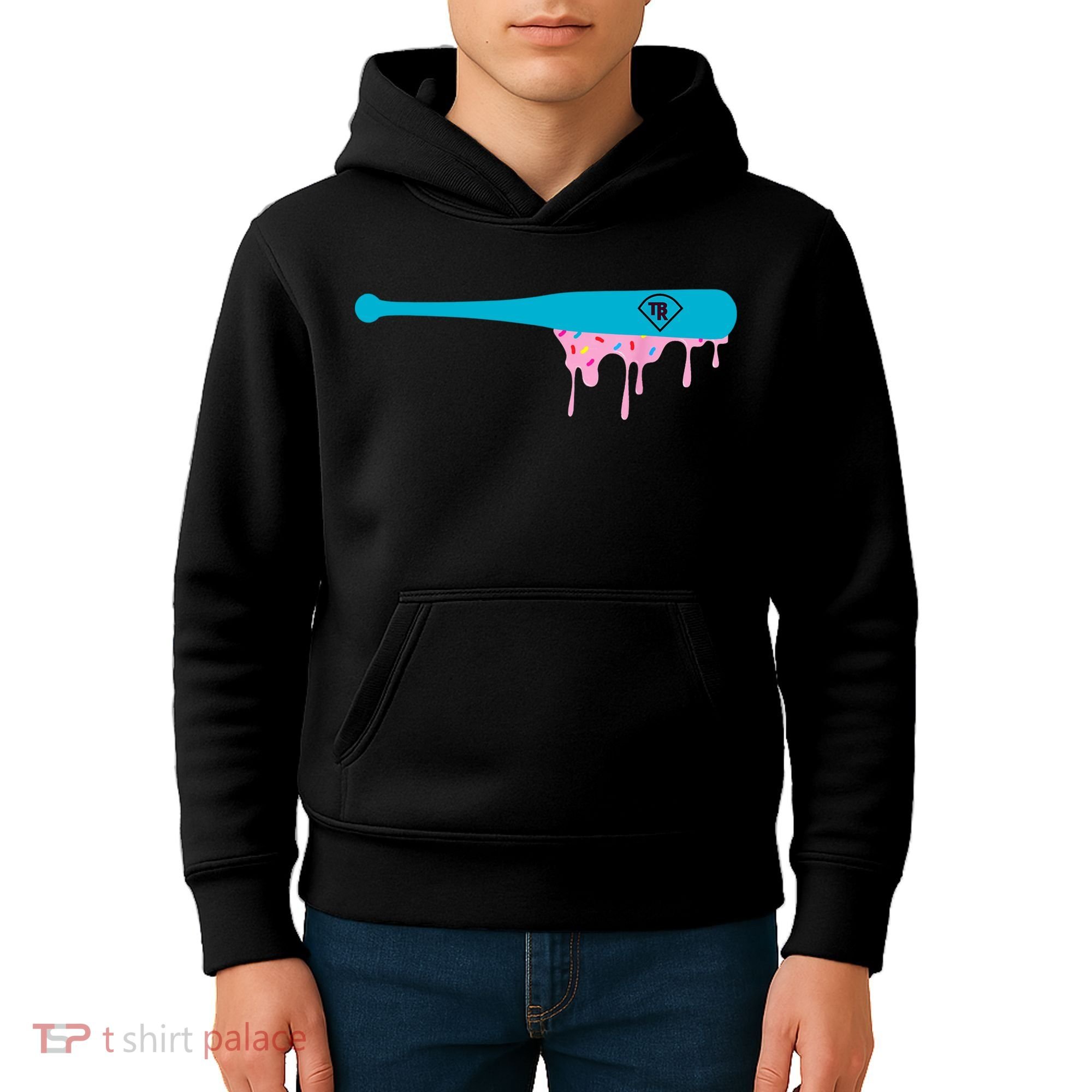Baseball Bat With Sprinkles Drip Kids Hoodie