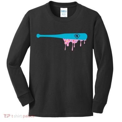 Baseball Bat With Sprinkles Drip Kids Long Sleeve Shirt