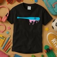 Baseball Bat With Sprinkles Drip Kids T-Shirt thumb 3