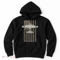 B17 Bomber WW2 Plane Aircraft USA Flag Veteran Pilot Gift Hoodie thumb 0