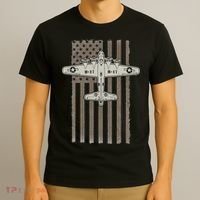 B17 Bomber WW2 Plane Aircraft USA Flag Veteran Pilot Gift T-Shirt thumb 3