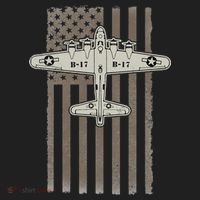 B17 Bomber WW2 Plane Aircraft USA Flag Veteran Pilot Gift Beanie thumb 2