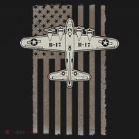 B17 Bomber WW2 Plane Aircraft USA Flag Veteran Pilot Gift Coaster thumb 2