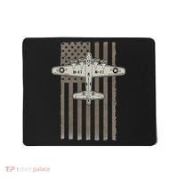 B17 Bomber WW2 Plane Aircraft USA Flag Veteran Pilot Gift Mousepad thumb 0
