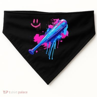 Baseball Bat With Sprinkles Drip USA-Made Doggie Bandana