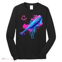 Baseball Bat With Sprinkles Drip Long Sleeve Shirt thumb 0