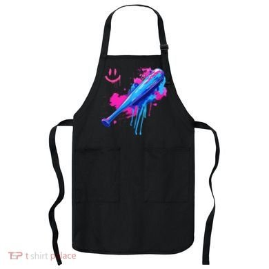 Baseball Bat With Sprinkles Drip Apron
