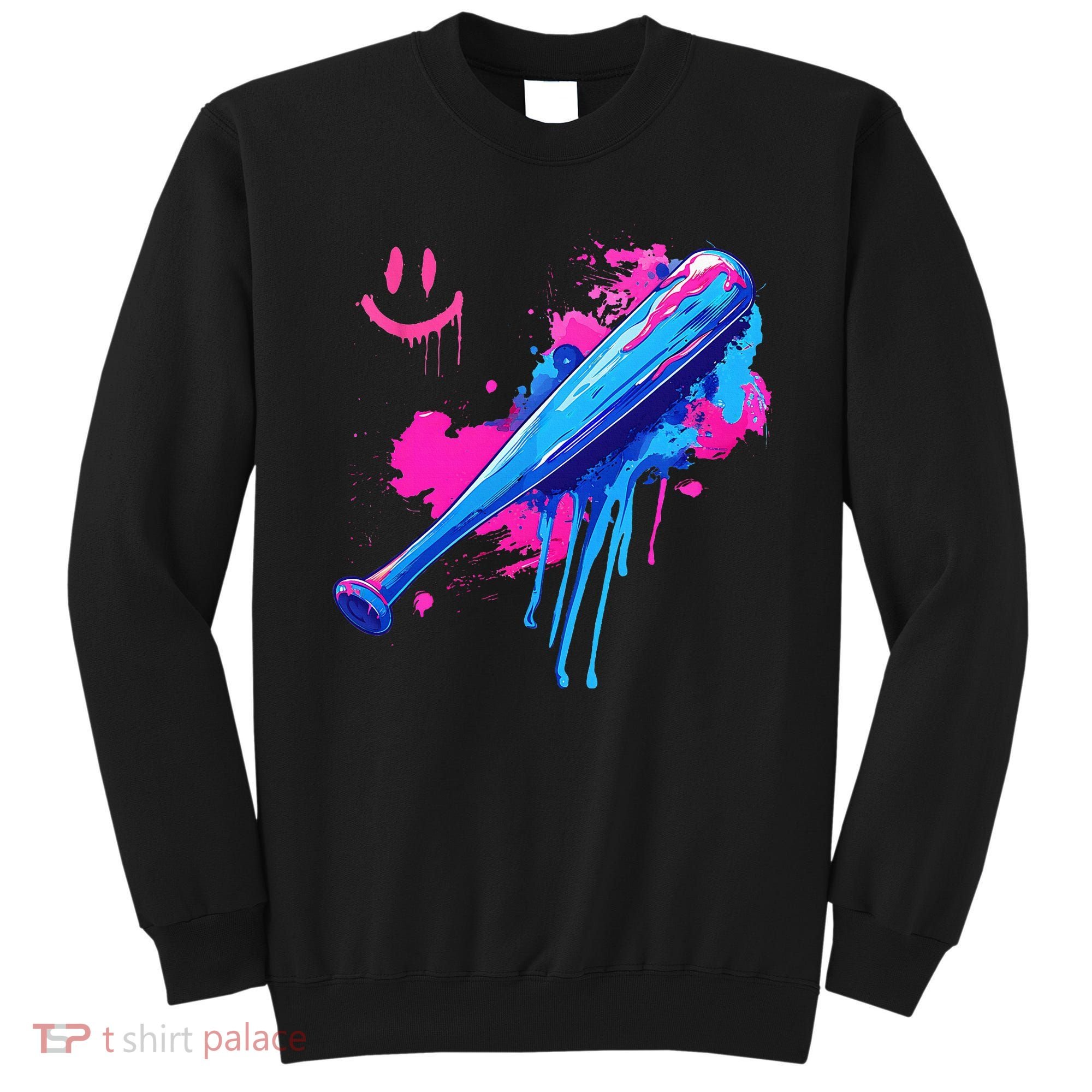 Baseball Bat With Sprinkles Drip Sweatshirt