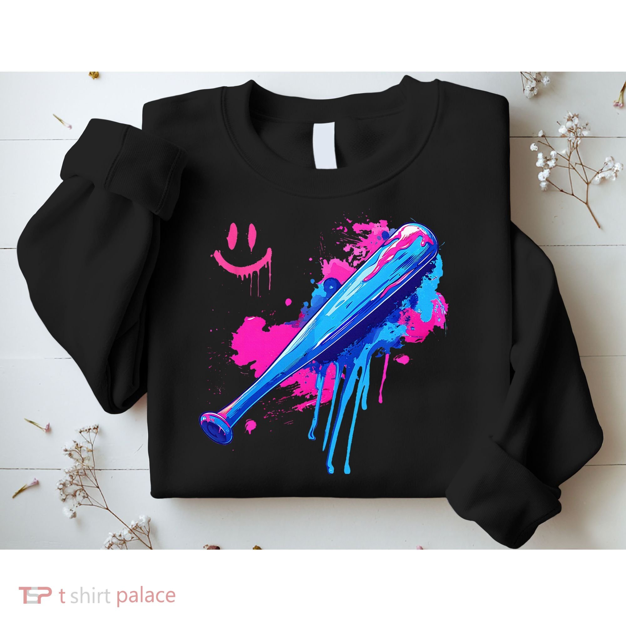 Baseball Bat With Sprinkles Drip Sweatshirt