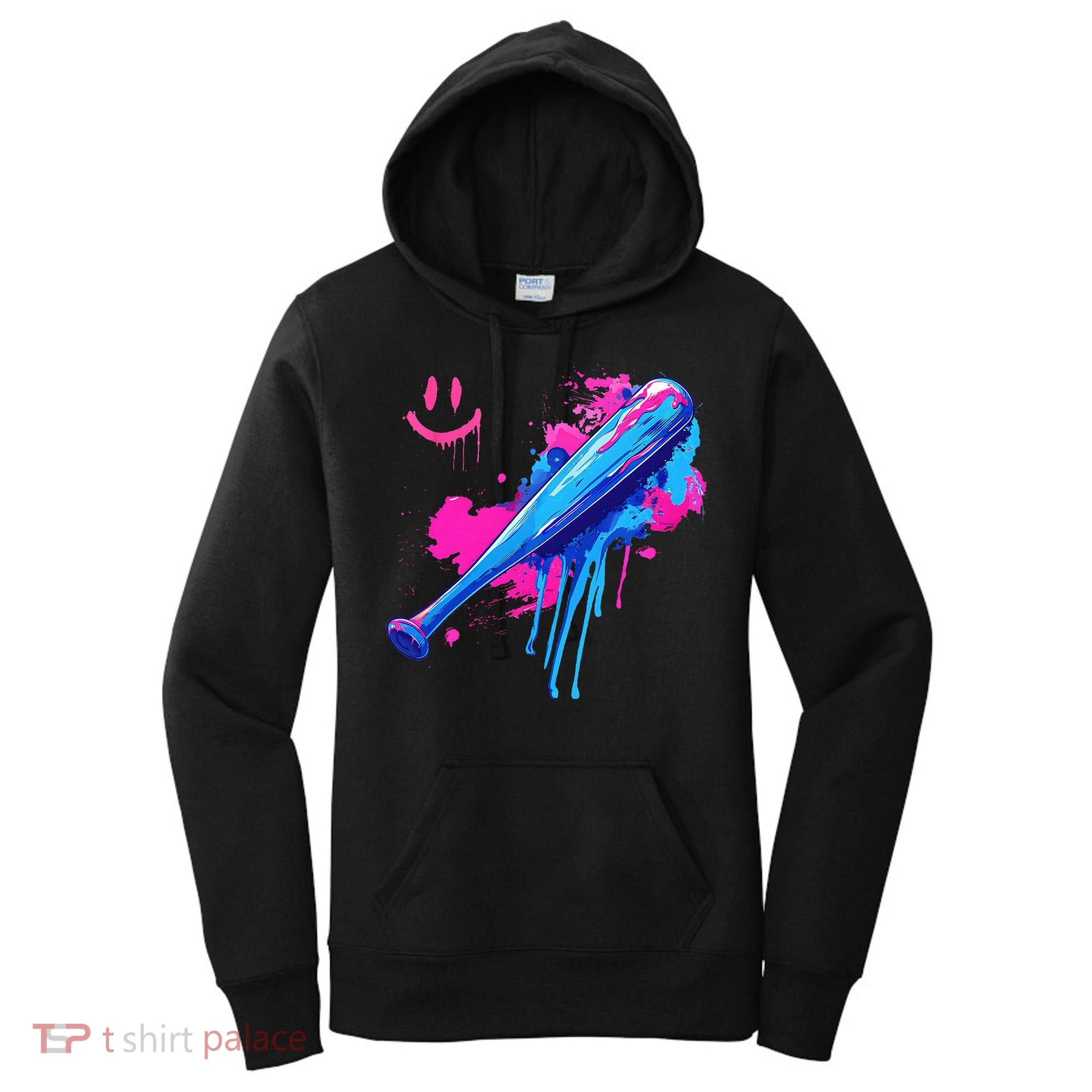 Baseball Bat With Sprinkles Drip Women's Hoodie