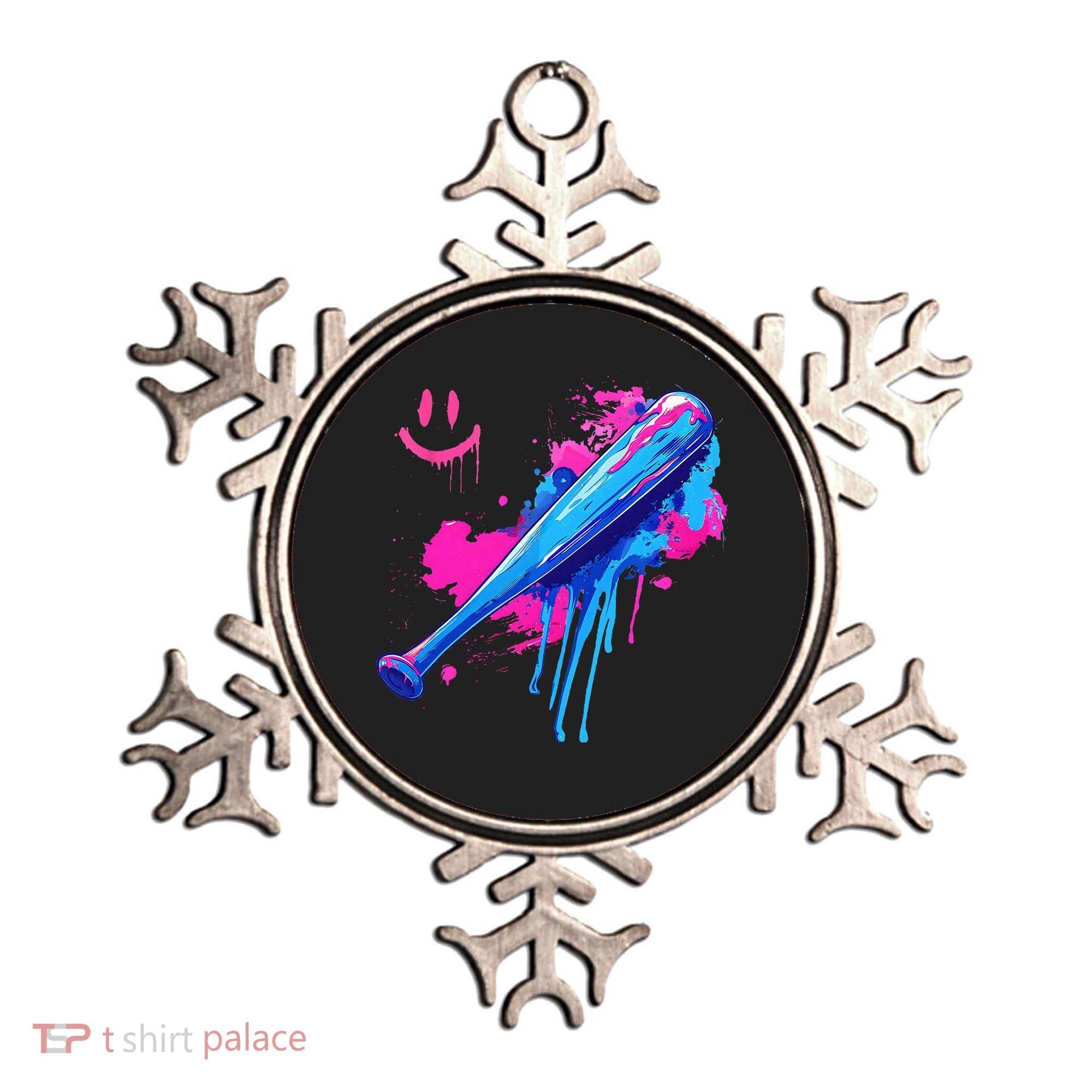Baseball Bat With Sprinkles Drip Ornament