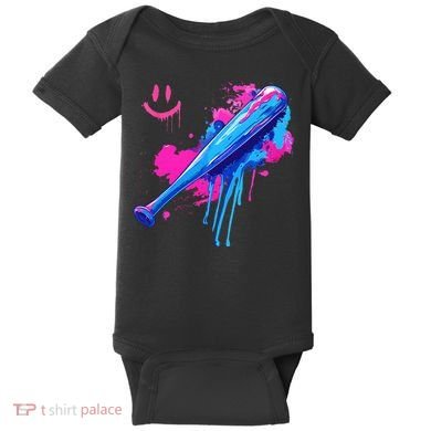 Baseball Bat With Sprinkles Drip Baby Bodysuit