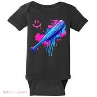 Baseball Bat With Sprinkles Drip Baby Bodysuit thumb 0