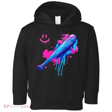 Baseball Bat With Sprinkles Drip Toddler Hoodie