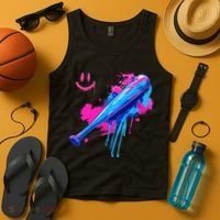Baseball Bat With Sprinkles Drip Tank Top thumb 4