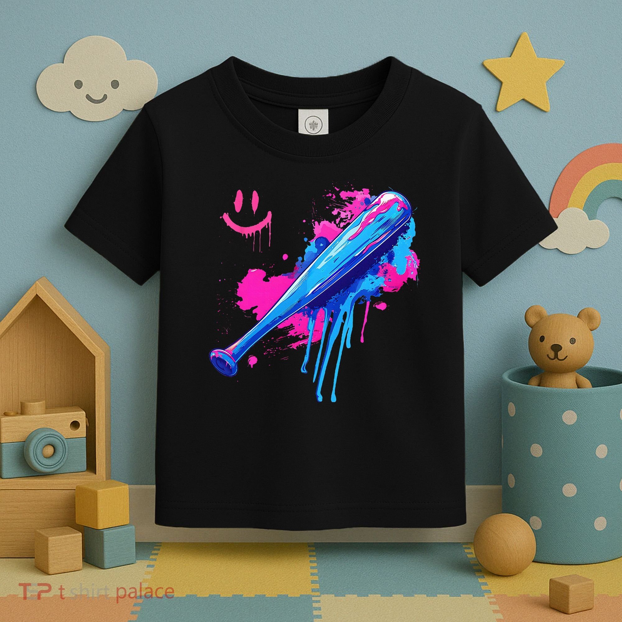 Baseball Bat With Sprinkles Drip Toddler T-Shirt