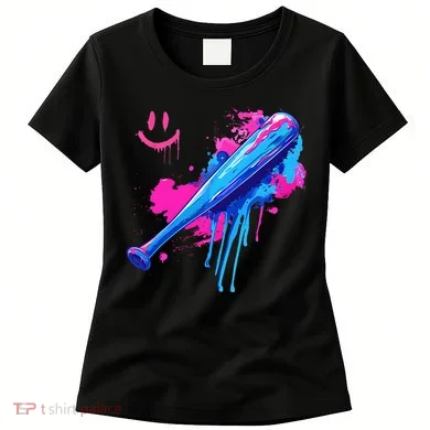 Baseball Bat With Sprinkles Drip Women's T-Shirt
