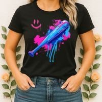 Baseball Bat With Sprinkles Drip Women's T-Shirt thumb 2