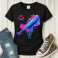 Baseball Bat With Sprinkles Drip Women's T-Shirt thumb 3