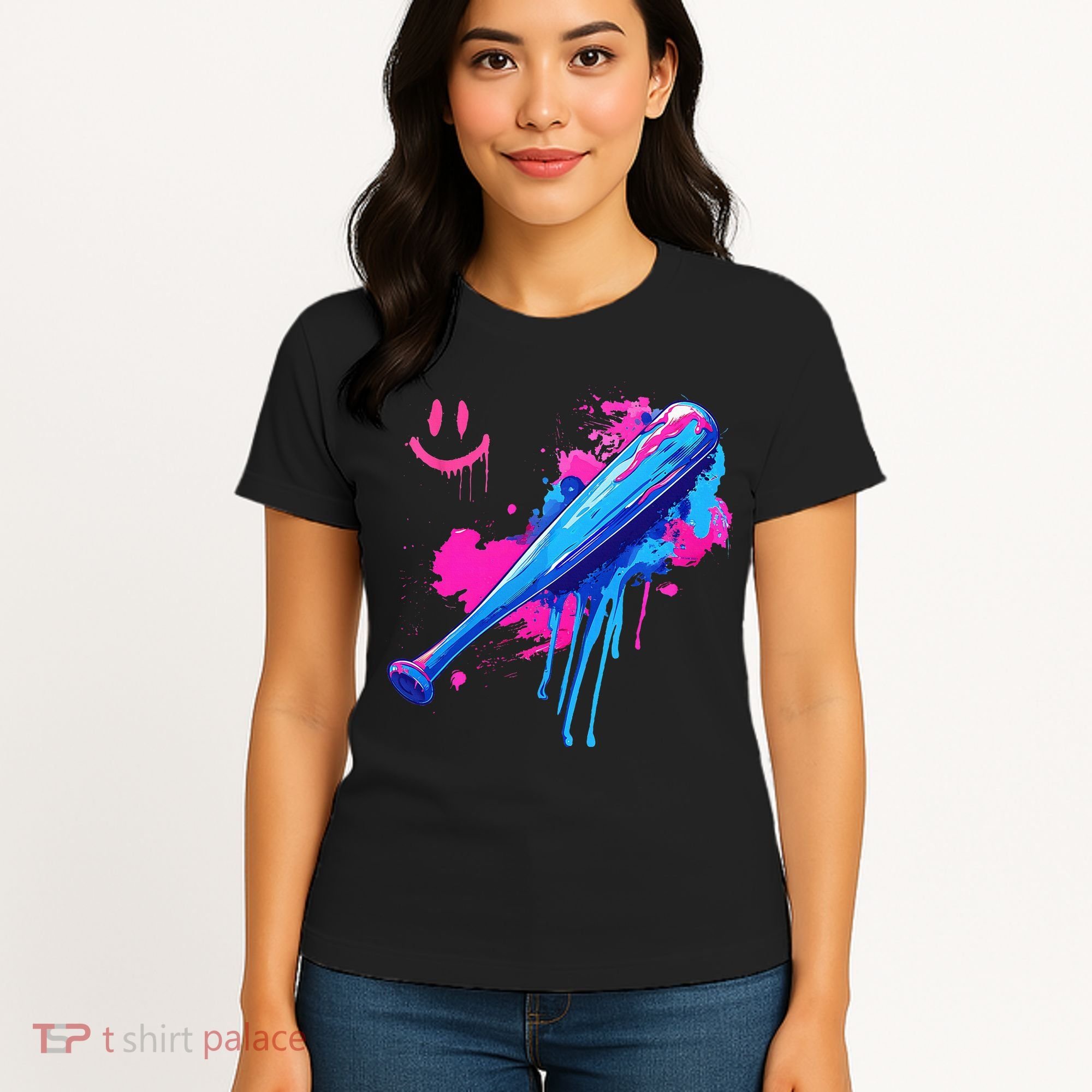 Baseball Bat With Sprinkles Drip Women's T-Shirt