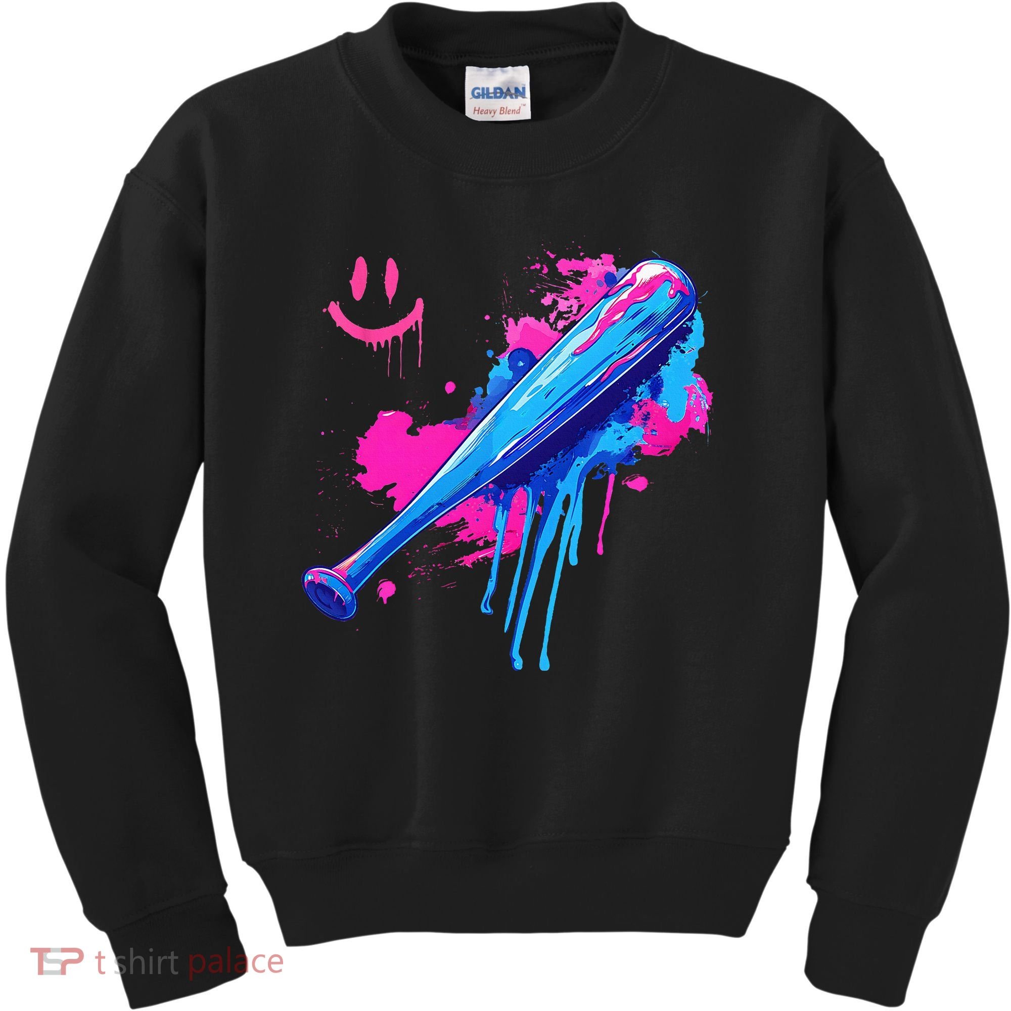 Baseball Bat With Sprinkles Drip Kids Sweatshirt