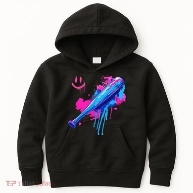Baseball Bat With Sprinkles Drip Kids Hoodie